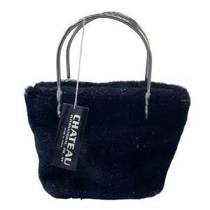 Vintage Chateau Faux Fur Mini Bag New With Tags Sustainable Luxe